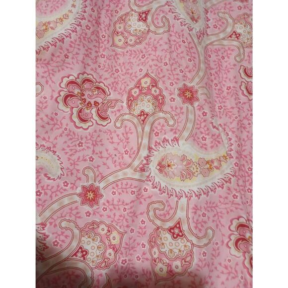 Tommy Hilfiger Shirt‎ Ladies 6 Pink Paisley Midi Y2K Legally Blonde - Picture 3 of 8